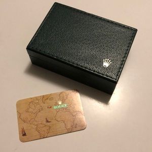 Vintage 1970 Green Rolex Watch Box
